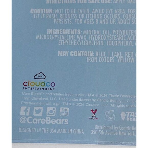 4 Pack Taste Beauty Care Bears Lip Balms Cherry Pecan Pie Blueberry Peppermint - Picture 10 of 10